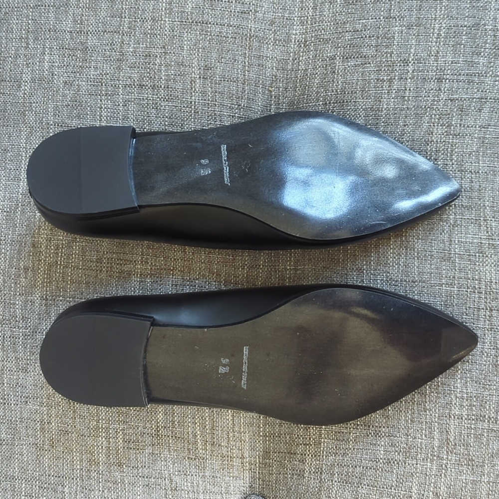 Everlane New Black  Leather Women's Loafers Oxfords Size 8 - 8.5 - Picture 4 of 6
